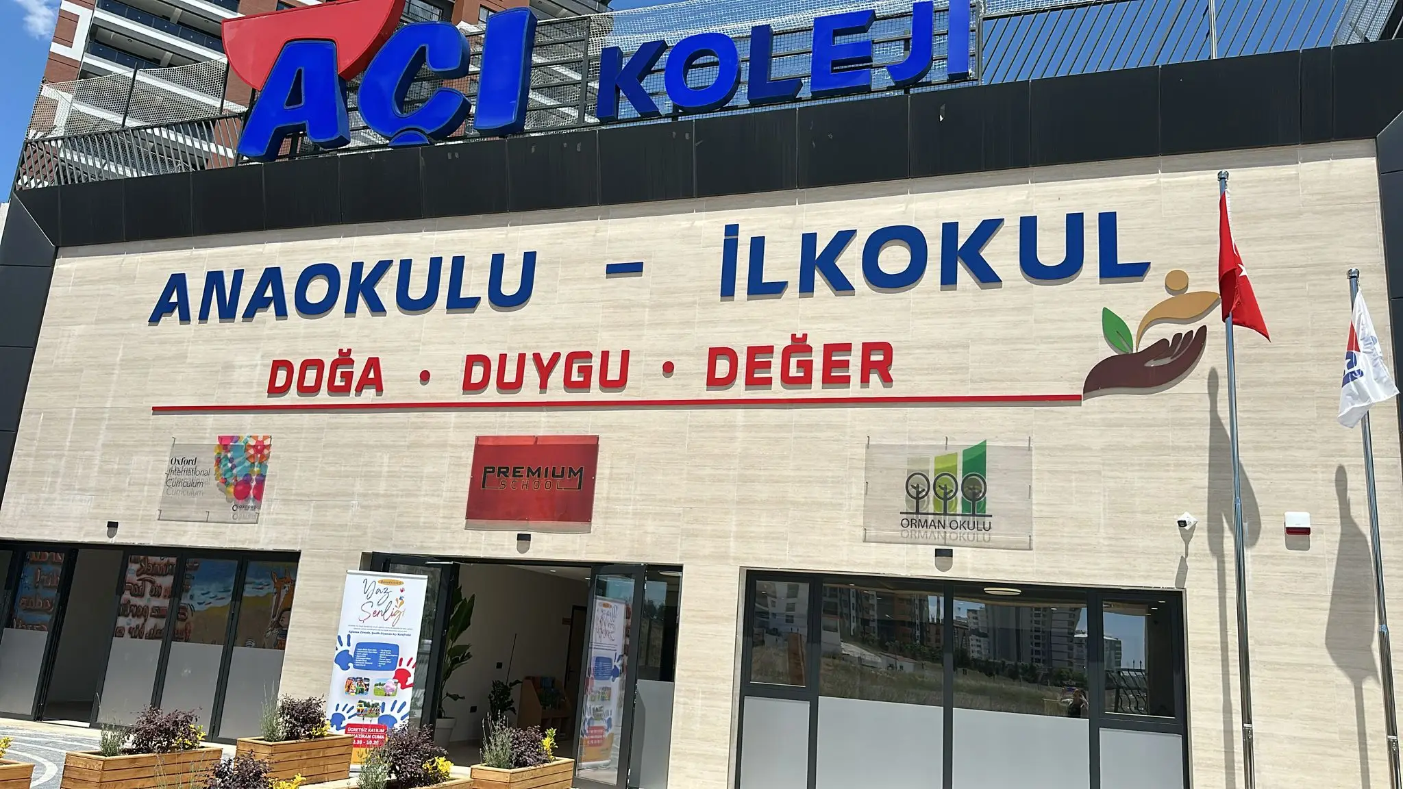 Açı Eryaman Koleji – Kampüs – Açı koleji tabelası