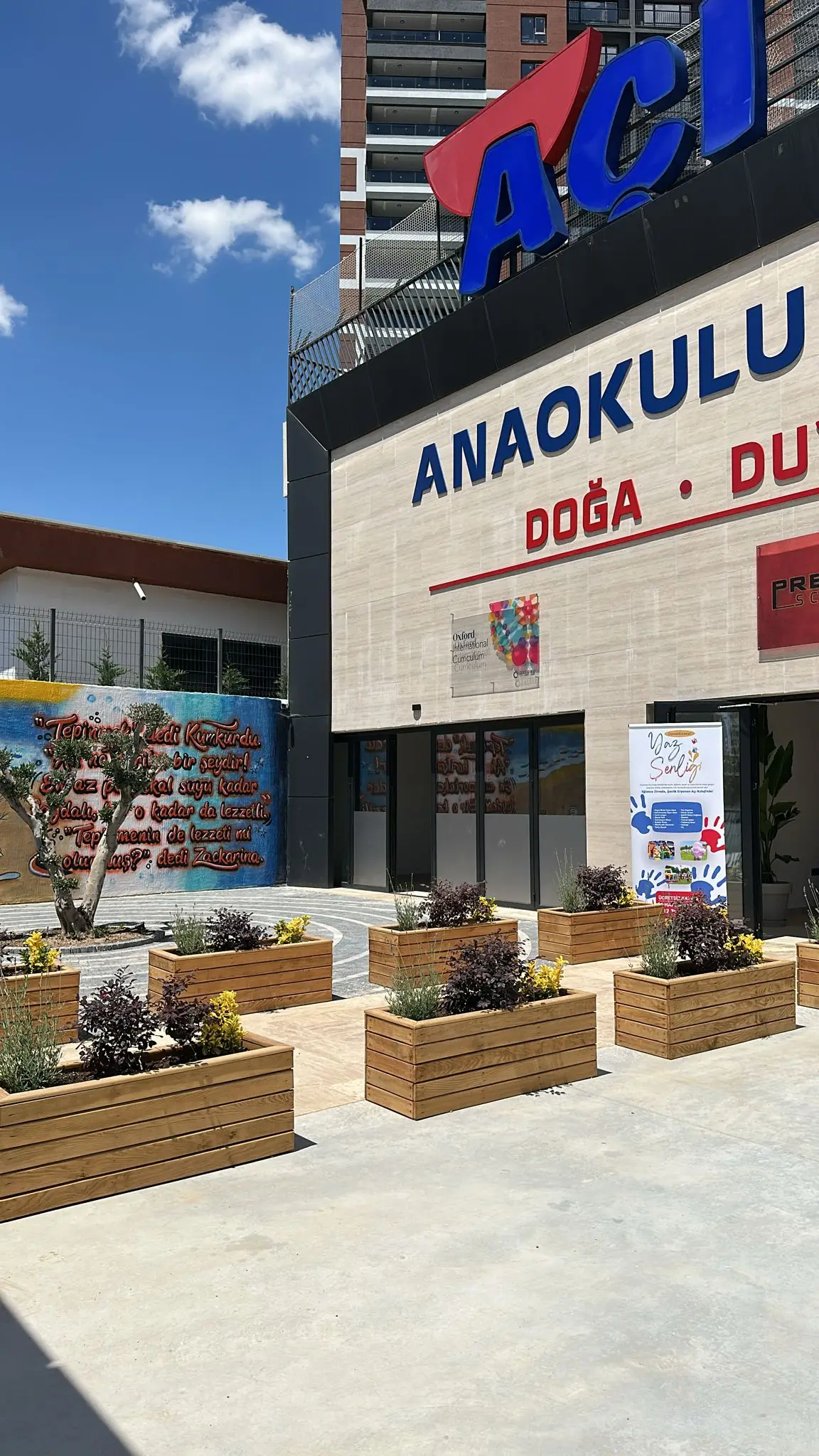 Açı Eryaman Koleji – Kampüs – Anaokulu bina cephesi
