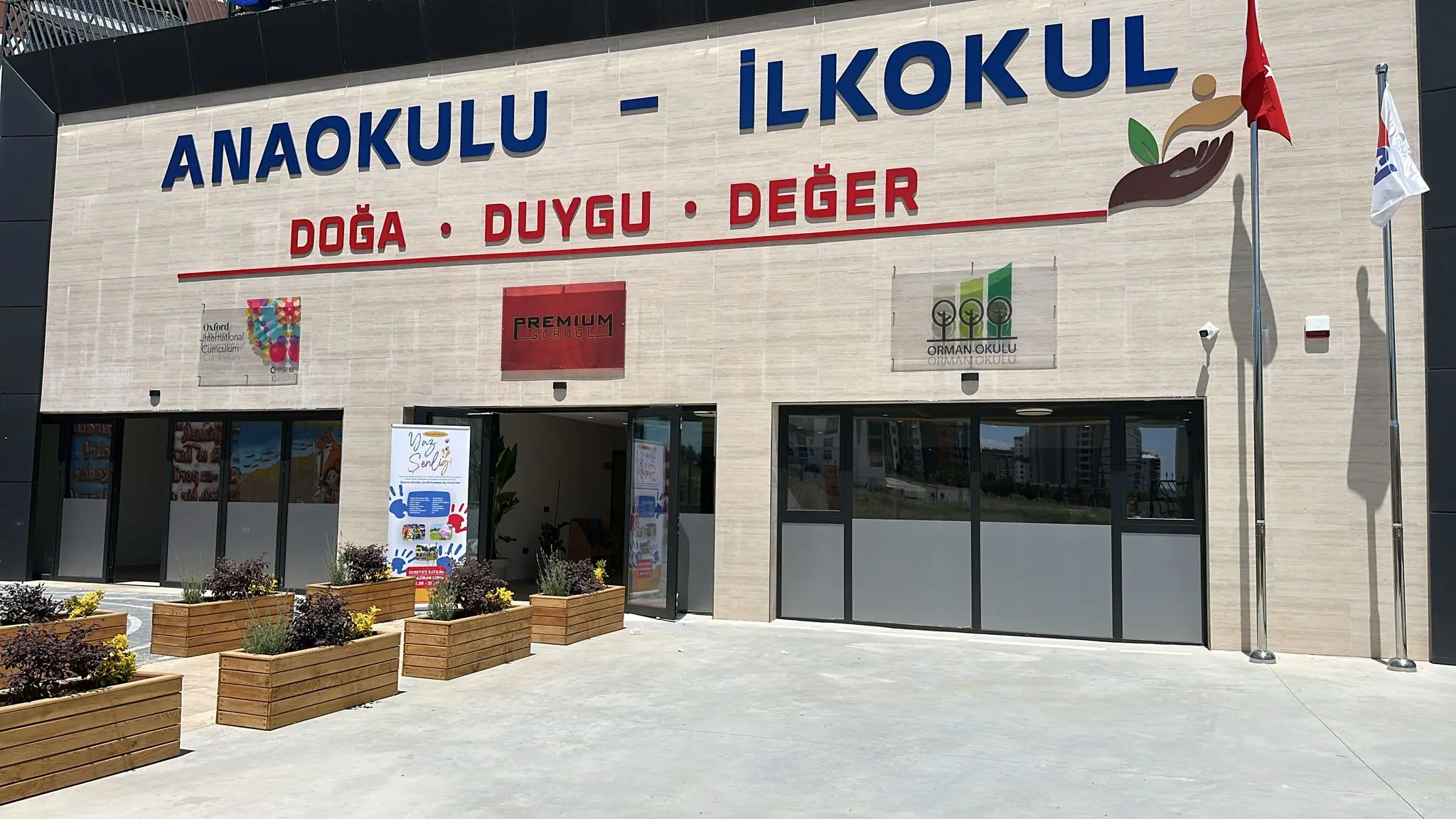 Açı Eryaman Koleji – Kampüs – Anaokulu ilkokul cephesi