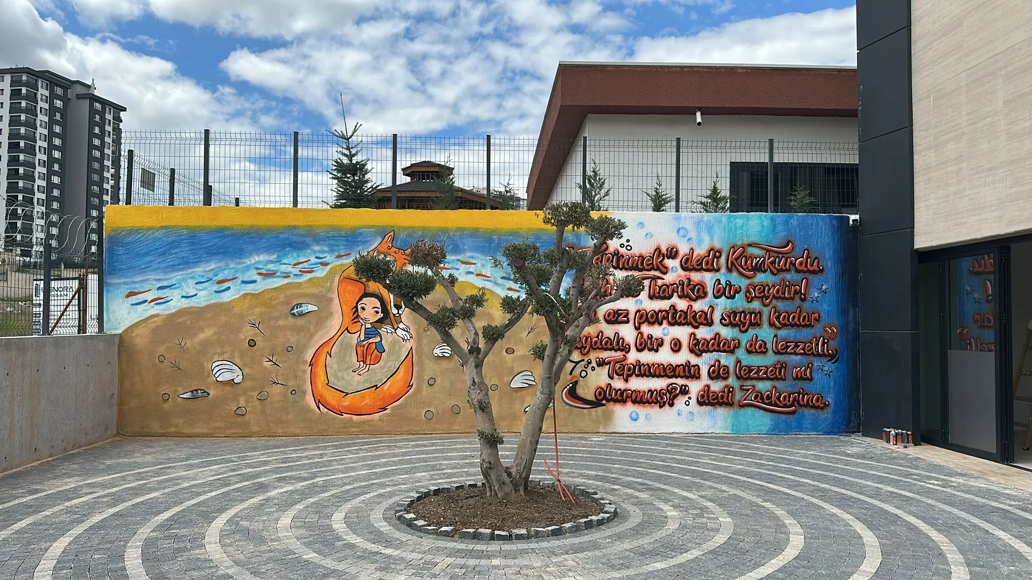 Açı Eryaman Koleji – Kampüs – Avlu duvar resmi